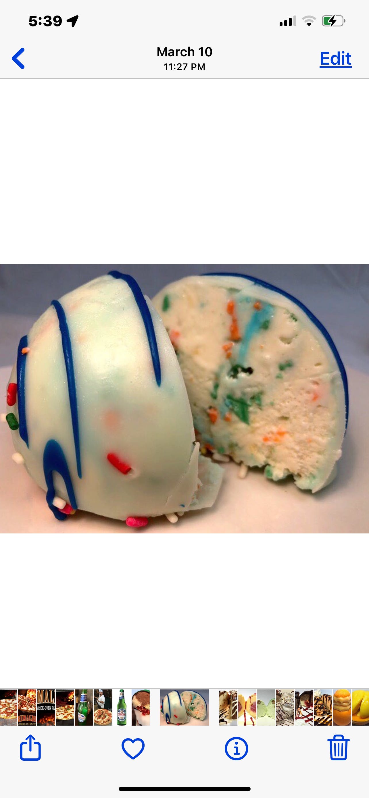 Order Birthday Cake Truffle - Product food online from 125th Pizza Of Harlem store, Harlem on bringmethat.com
