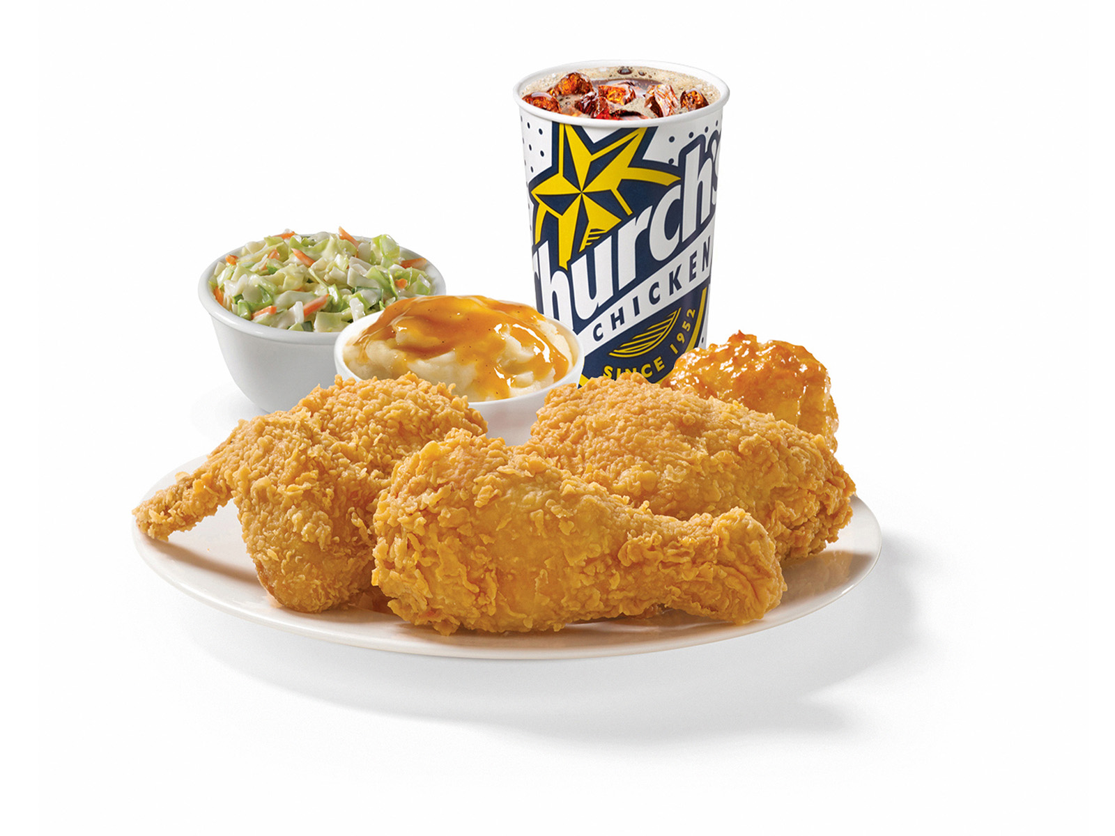 Order 3 Piece Mixed Chicken Combo food online from Churchs Chicken store, Thomasville on bringmethat.com