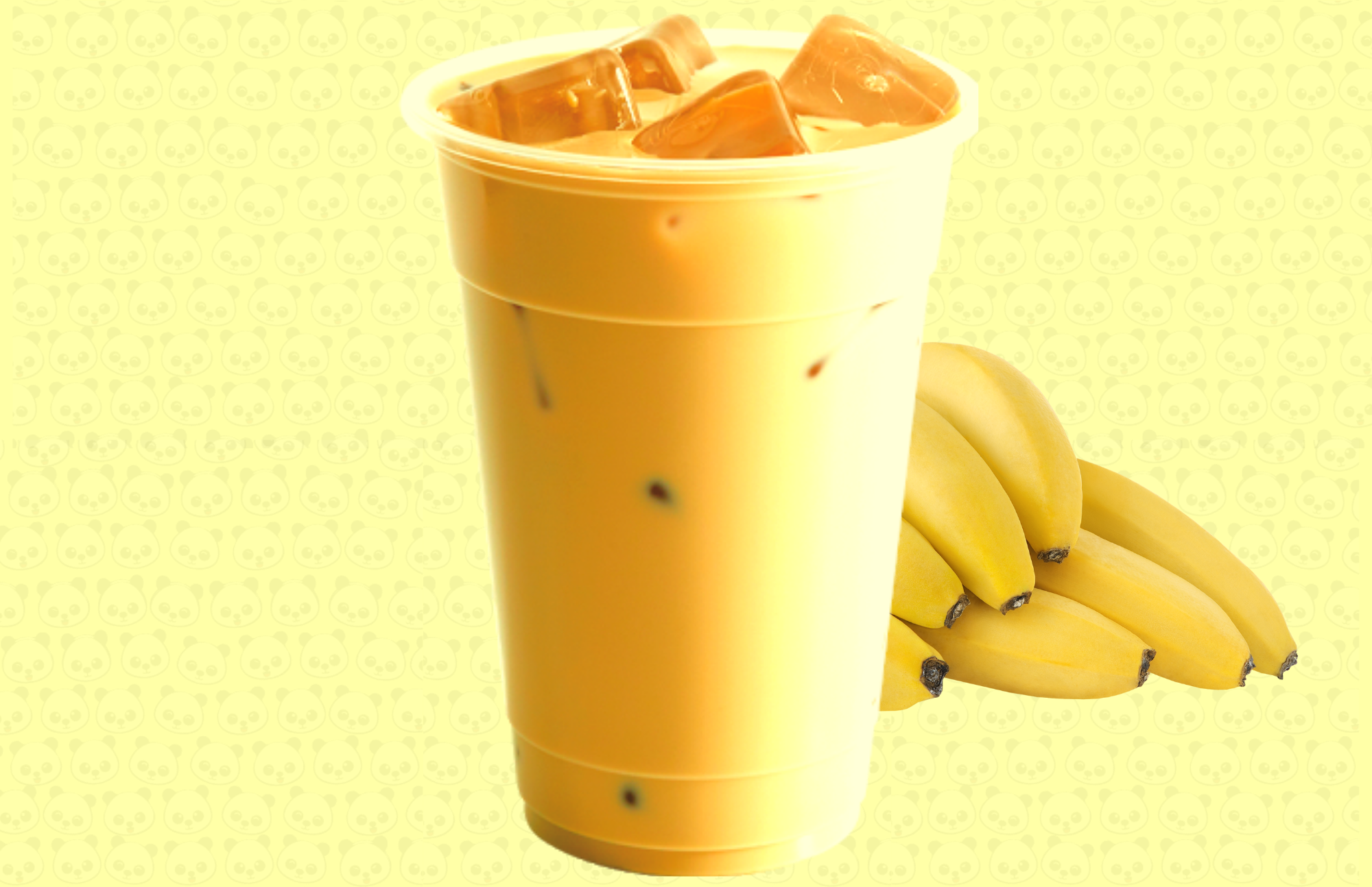 Order Banana Milk Tea food online from Bamboo store, San Antonio on bringmethat.com