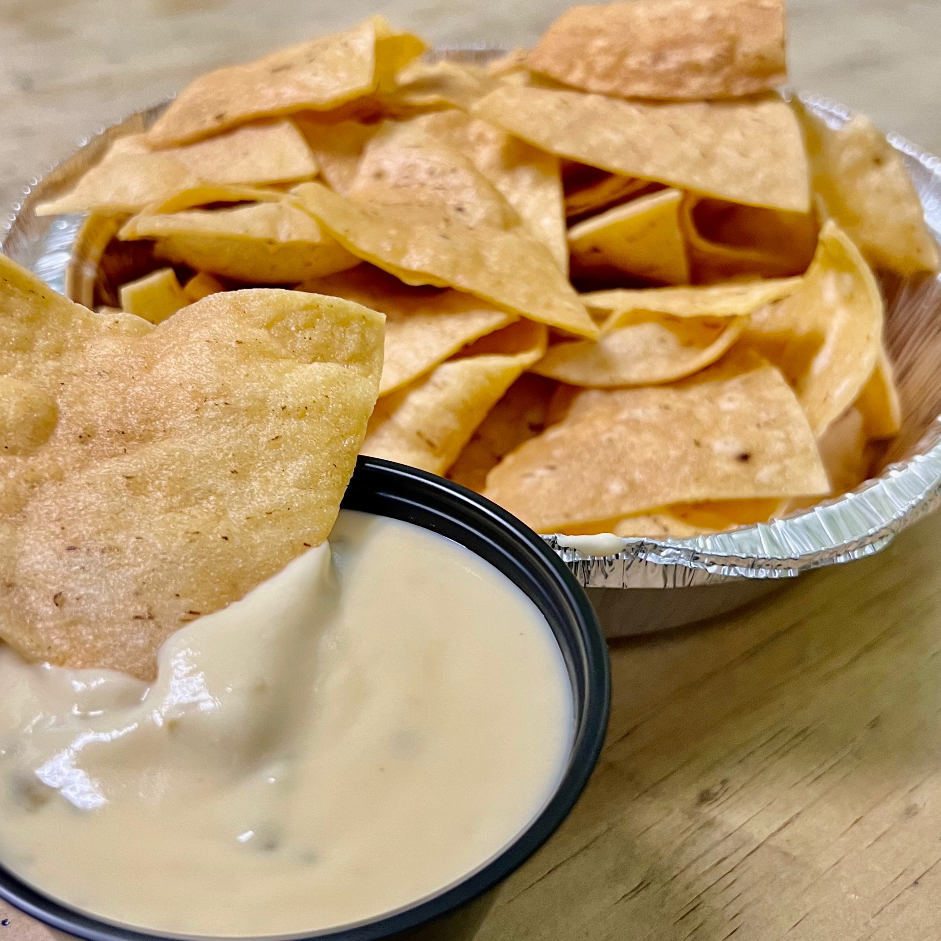 Order *NEW* Chips And Queso Dip food online from Jalapeno king store, Brooklyn on bringmethat.com