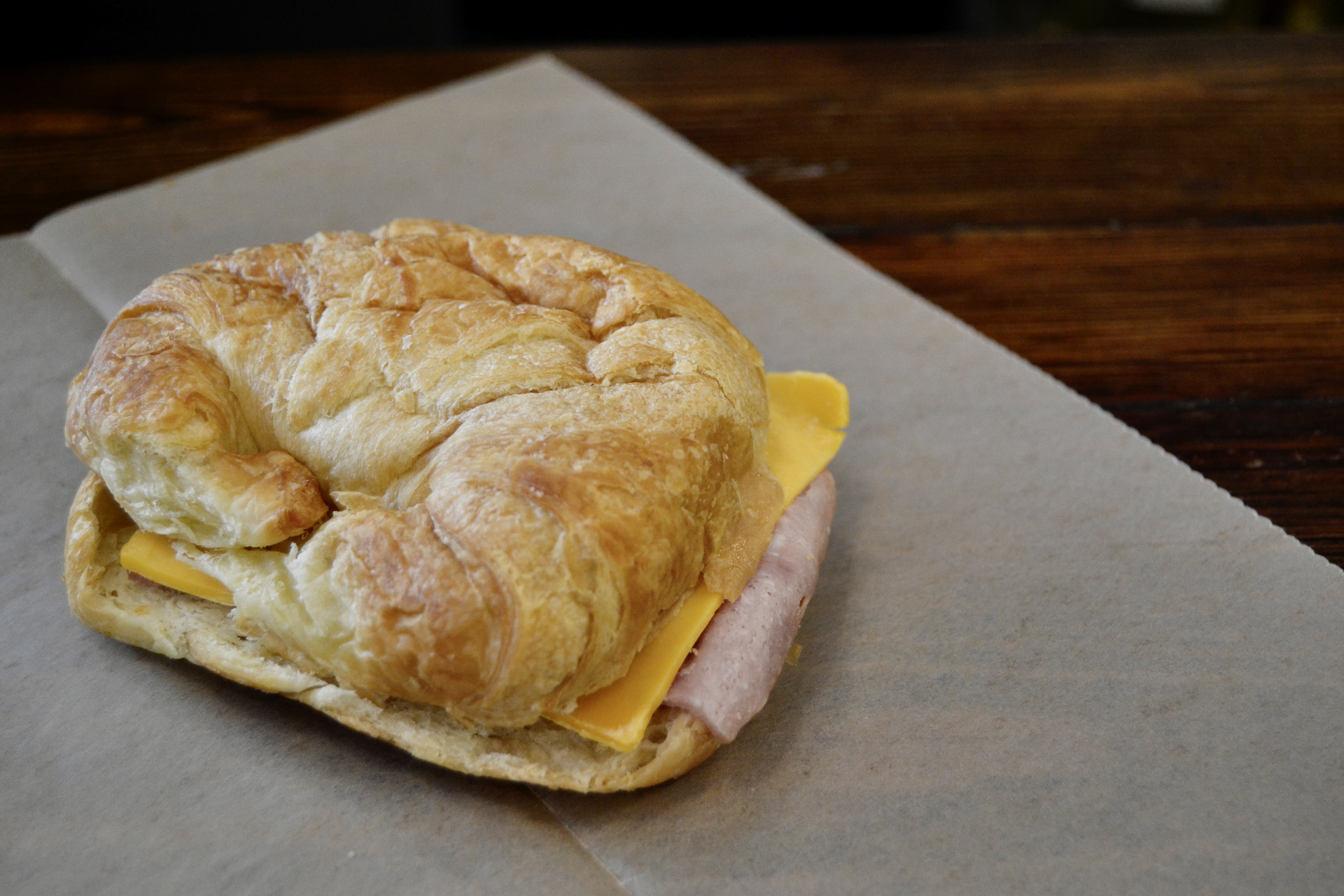 Order Ham, Cheddar Croissant food online from Z Beans Coffee store, Columbus on bringmethat.com