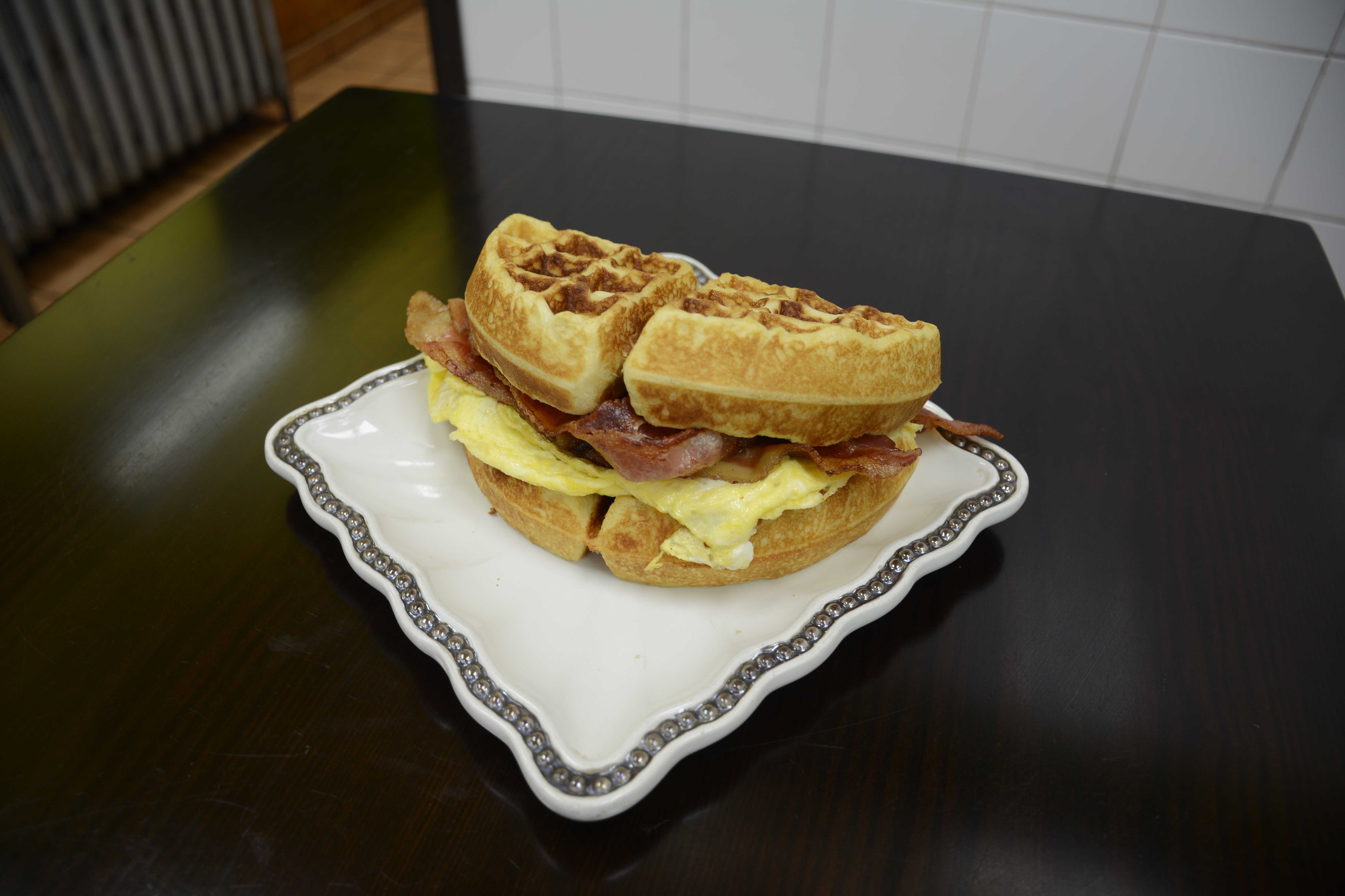 Order Waffles Sandwich food online from Punta Cana Coffee Shop & Restaurant store, Brooklyn on bringmethat.com