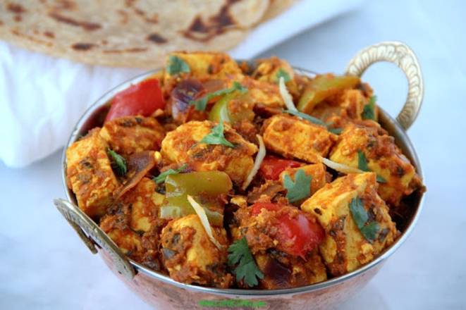 Order Cottage Cheese Kadai food online from Desi Chops store, Nashville on bringmethat.com