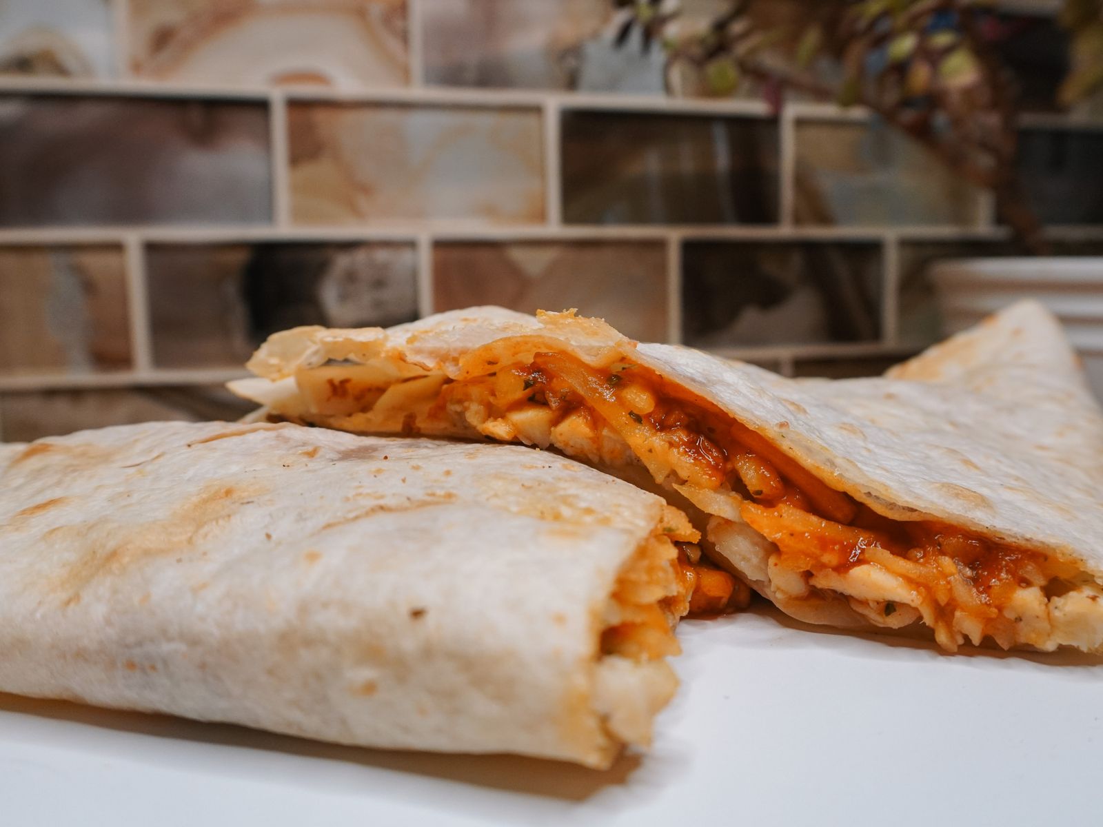 Order Korean BBQ Quesadilla food online from Charlotte Coffee House store, Dubuque on bringmethat.com