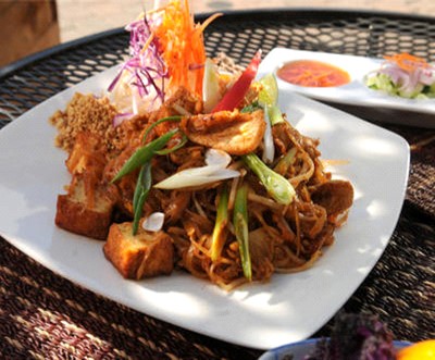 Order Coconut Prawn Pad Thai Rice Noodle food online from Tha Siam store, Larkspur on bringmethat.com