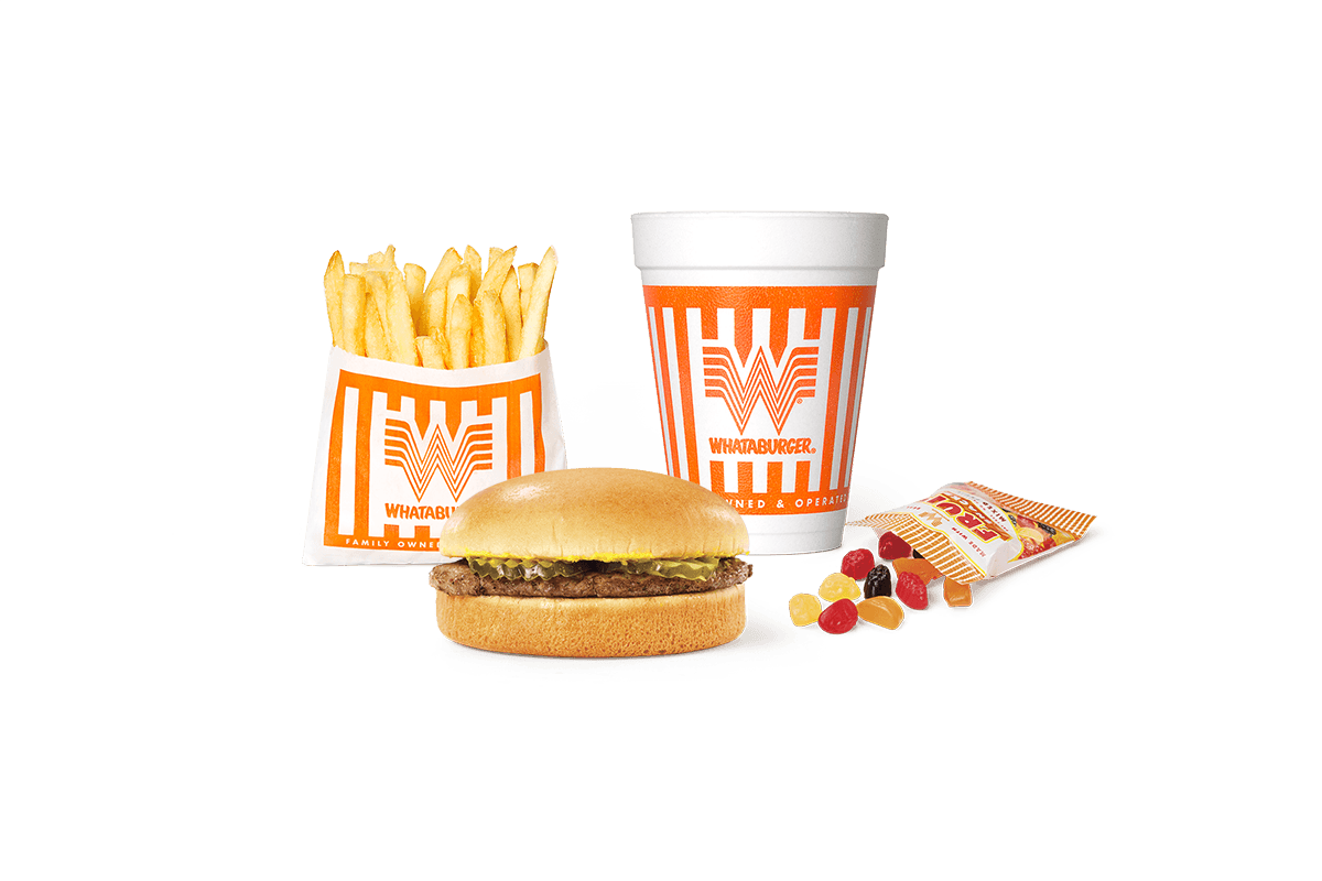 Order Justaburger® Kid's Meal food online from Whataburger store, Baton Rouge on bringmethat.com