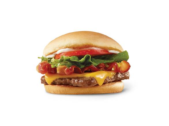 Order Jr. Bacon Cheeseburger food online from Wendy's store, BRONX on bringmethat.com