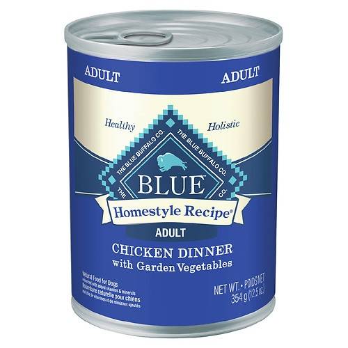 Order Blue Buffalo Homestyle Recipe Chicken Dinner with Garden Vegetables for Dogs - 12.5 OZ food online from Walgreens store, Grayslake on bringmethat.com
