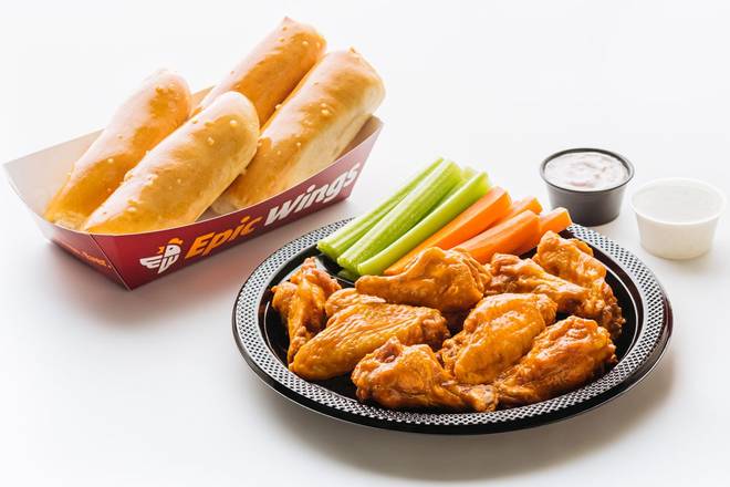Order 12 pc Chicken Wings Meal food online from Epic Wings- Mission Valley store, San Diego on bringmethat.com