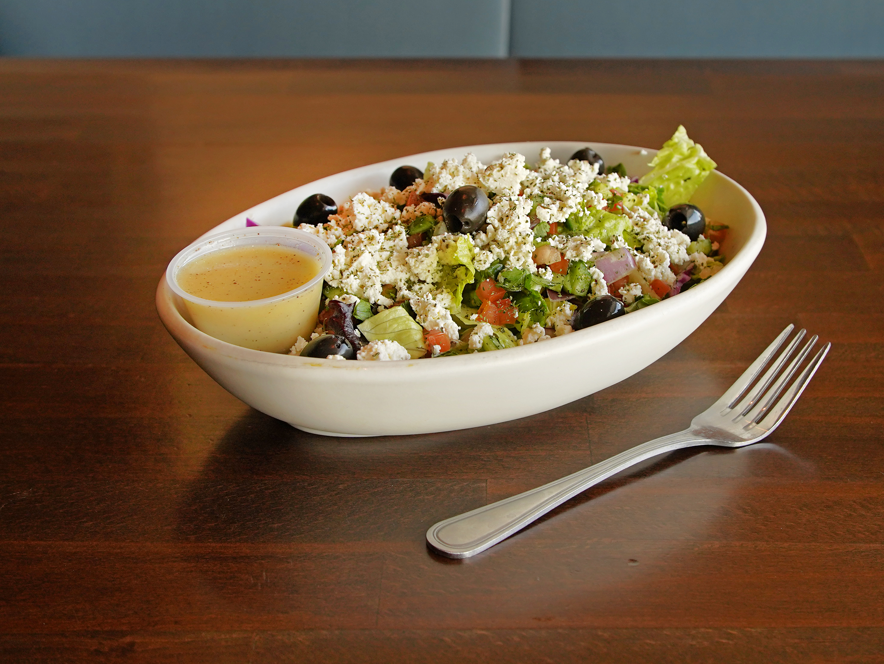 Order 11. Greek Salad food online from Ali Baba Persian Restaurant store, Granada Hills on bringmethat.com