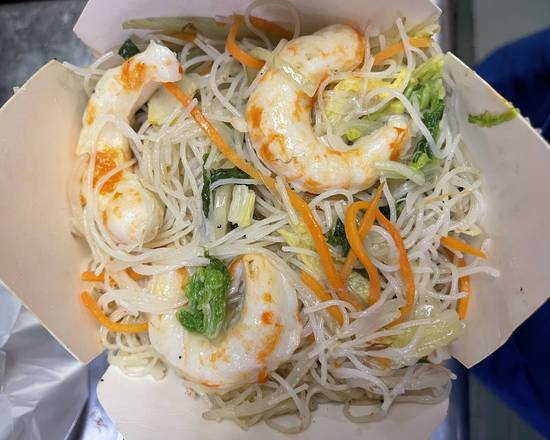 Order Veggie Shrimp Taiwan Style Rice Noodles  food online from Asian wok cafe store, Alexandria on bringmethat.com