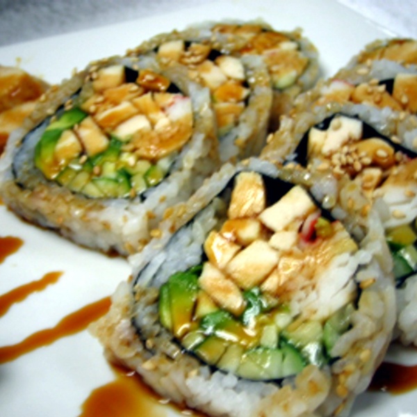 Order Chicken Teriyaki Roll food online from Fuji Sushi store, Camarillo on bringmethat.com