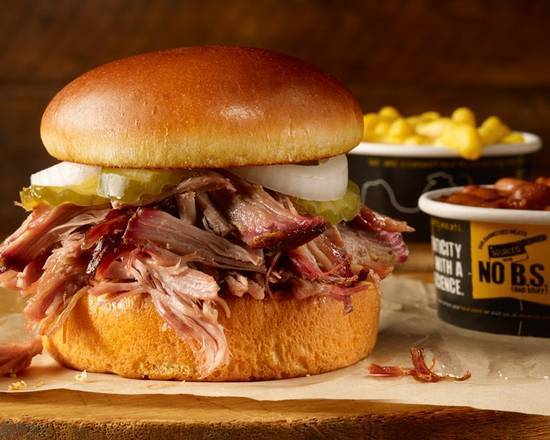 Order Pulled Pork Sandwich Plate food online from Dickey'S Barbecue Pit store, Las Vegas on bringmethat.com