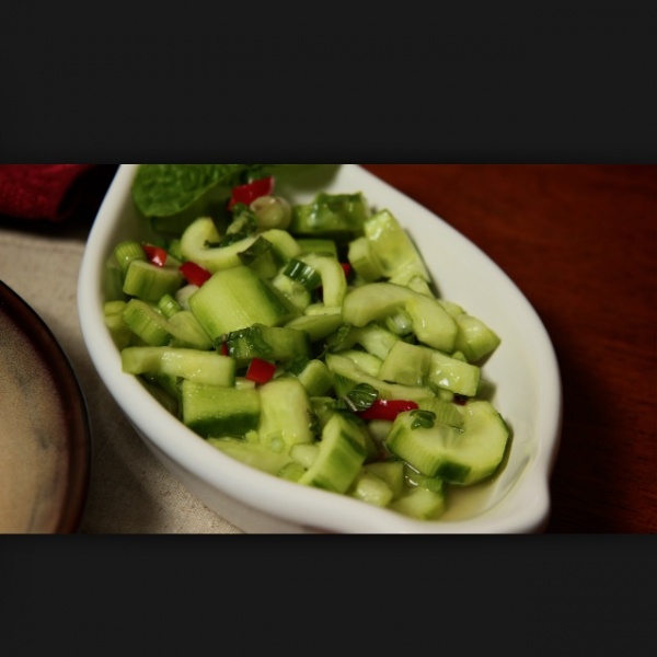Order Cucumber Salad food online from The Patio Fine Thai Cuisine store, Seattle on bringmethat.com