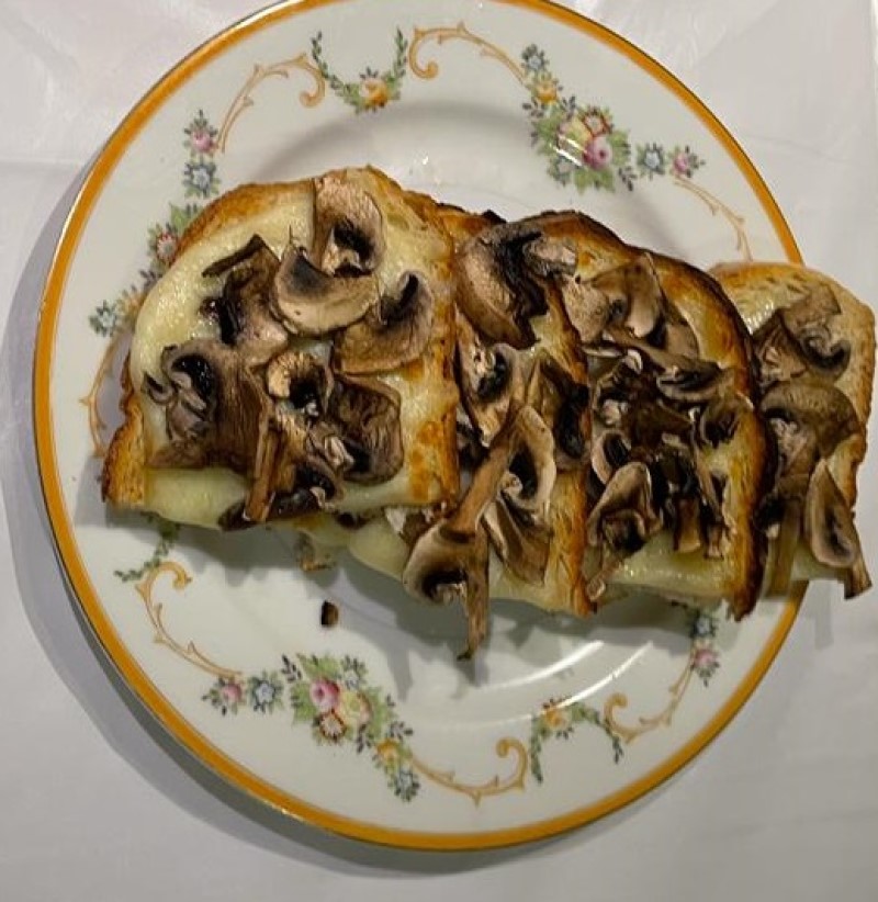 Order 60 Funghi Crostini food online from Andiamo Pizzaria store, Chicago on bringmethat.com