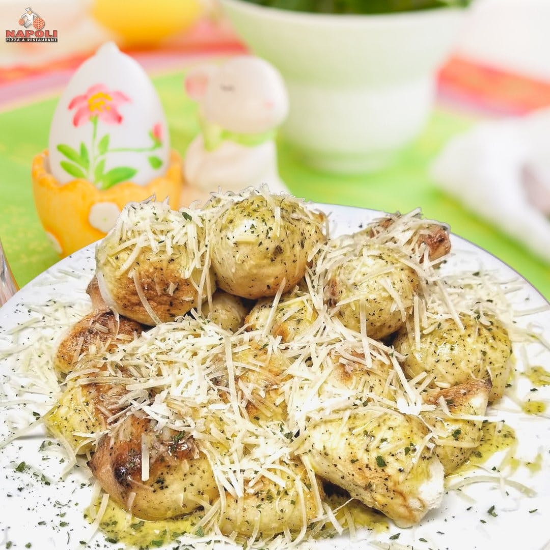 Order Garlic Balls with Cheese - 20 Pieces food online from Napoli Pizza store, Henderson on bringmethat.com