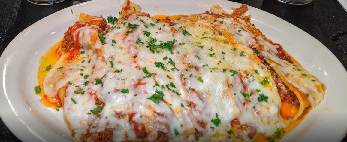 Order Meat Lasagna - Pasta Al Forno food online from Giuseppe Pizza store, Harleysville on bringmethat.com