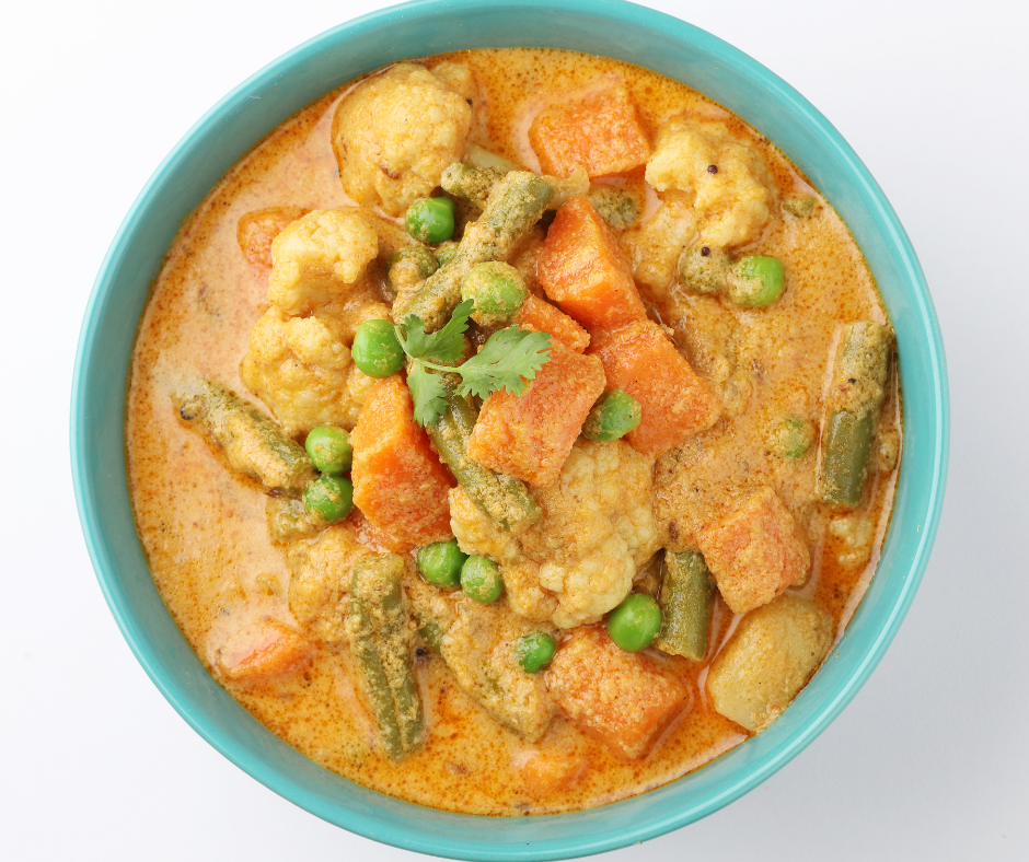 Order Vegetable Korma (+ Free Dessert) food online from Spices Of India Kitchen store, Irving on bringmethat.com