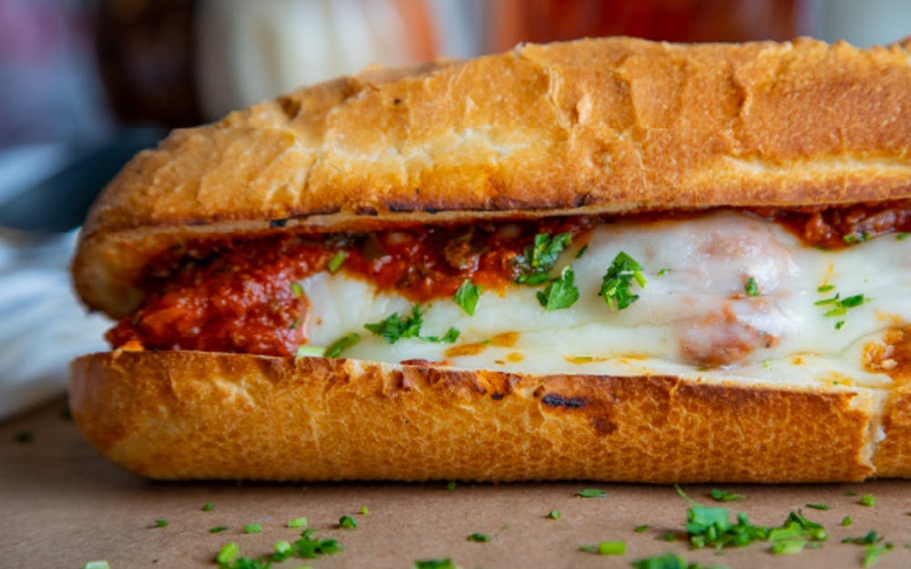 Order Chicken Parmesan Sandwich - French food online from Russo New York Pizzeria store, Houston on bringmethat.com
