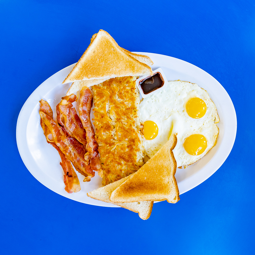 Order Bacon and Eggs food online from Manuel Burger store, Los Angeles on bringmethat.com