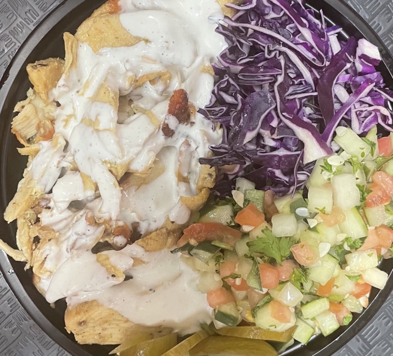 Order Chicken Shawarma Bowl food online from Zam zam middle eastern grill store, Chicago on bringmethat.com