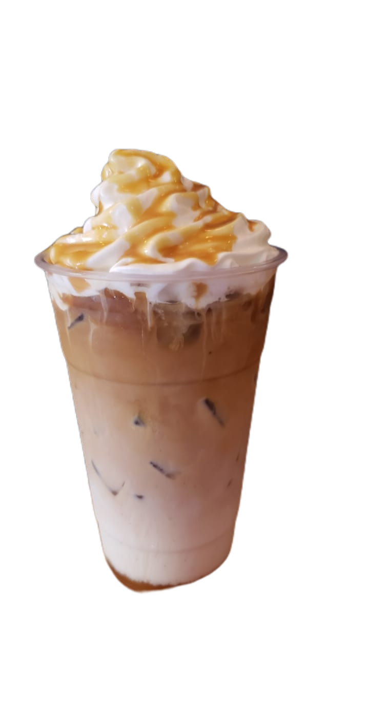Order 17. Caramel Latte food online from Mosaic Cafe Eatery store, Virginia Beach on bringmethat.com