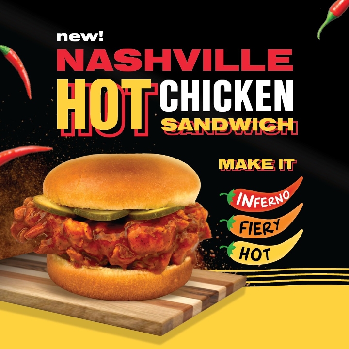 Order Nashville Chicken Sandwich food online from Texas Chicken & Burgers store, Centereach on bringmethat.com