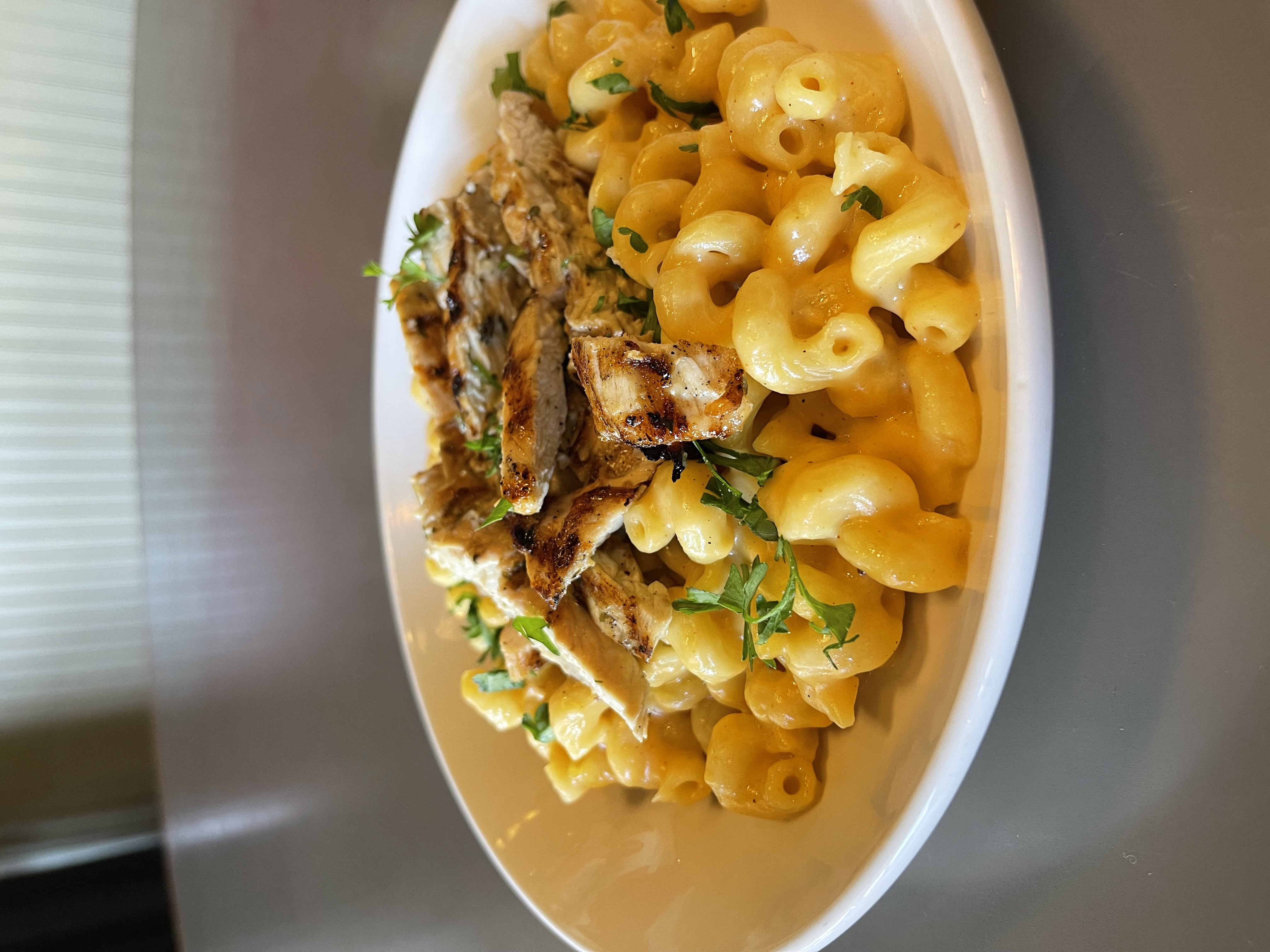 Order Large Garlic Chicken Mac food online from Double Wide Grill store, Pittsburgh on bringmethat.com
