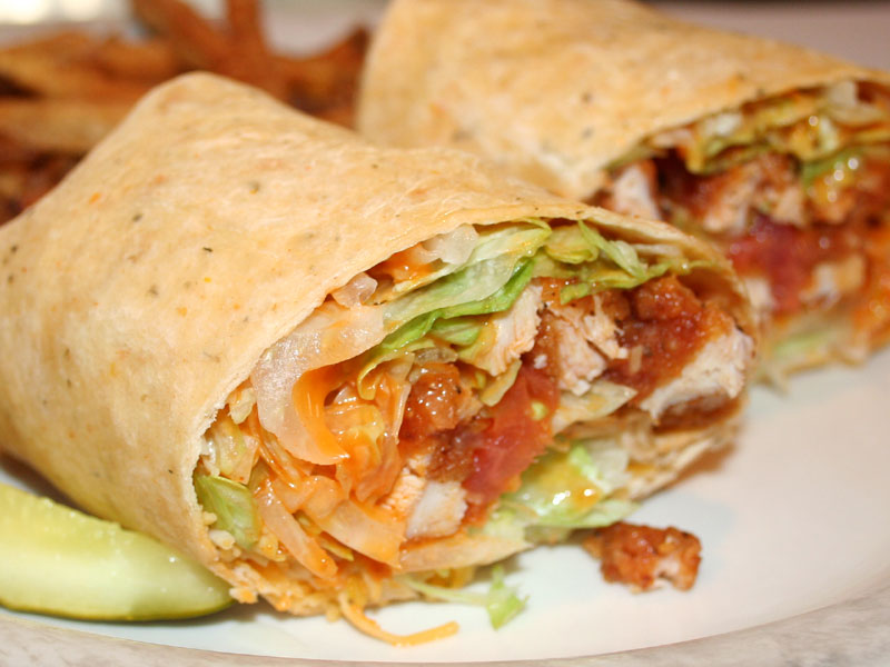 Order Buffalo Chicken Wrap food online from Across The Street Pub store, Albany on bringmethat.com