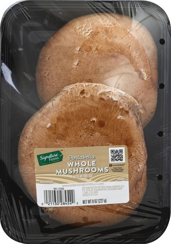 Order Signature Farms · Portabella Whole Mushrooms (8 oz) food online from ACME Markets store, Norristown on bringmethat.com