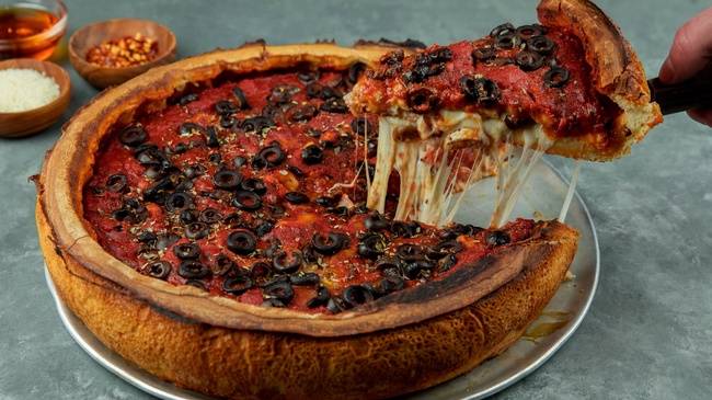Order Favorite Pizza - 12" food online from Patxi's Pizza store, Seattle on bringmethat.com