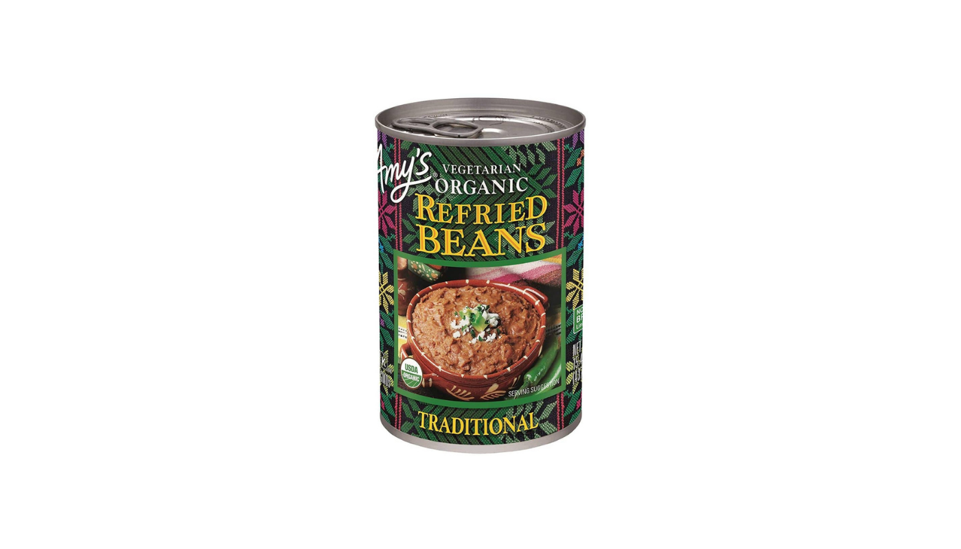 Order Amy's Refried Beans Traditional 15.4 oz. food online from Luv Mart store, Santa Cruz on bringmethat.com