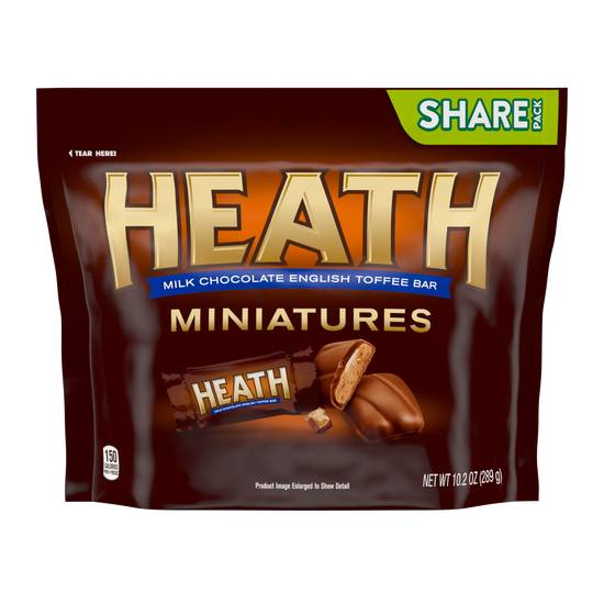 Order Heath Milk Chocolate English Toffee Bar Miniatures Share Pack, 10.2 OZ food online from Cvs store, HAMMOND on bringmethat.com