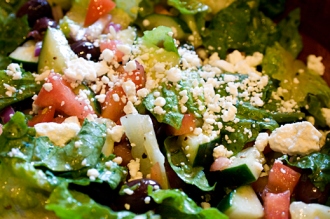 Order Greek Salad food online from Corner Bistro store, Glendale on bringmethat.com