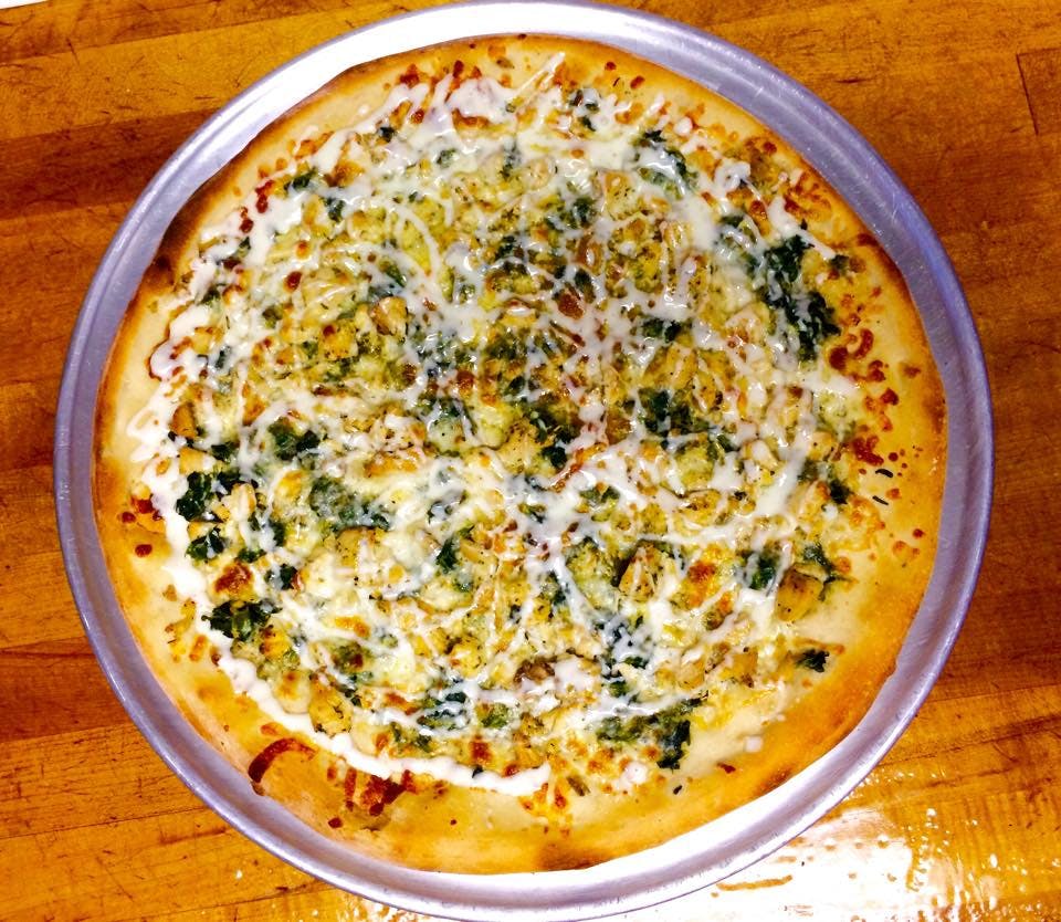 Order Chicken & Spinach Pizza - Small 10" (4 Cut ) food online from Tani Pizza store, Butler on bringmethat.com