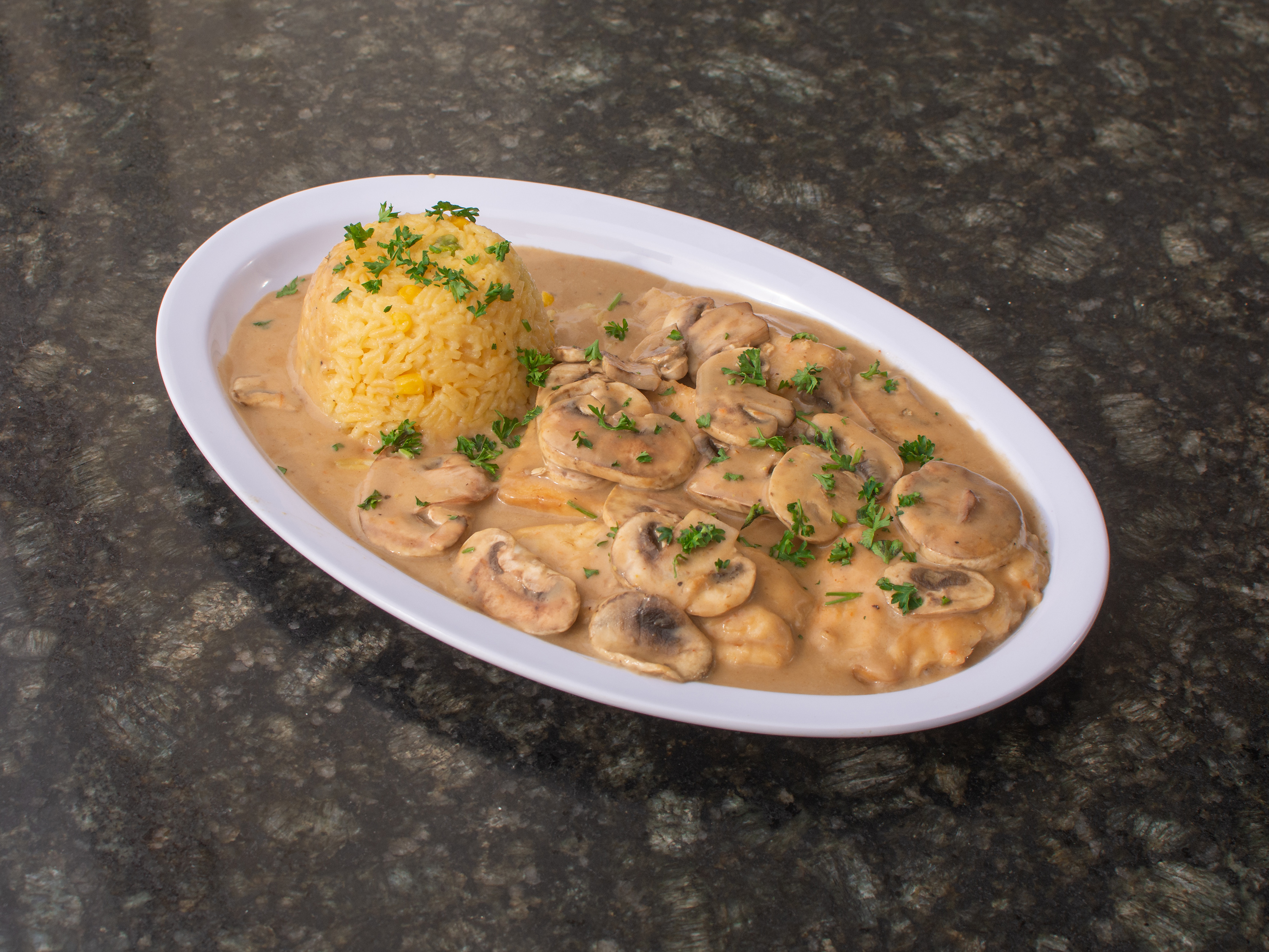 Order Chicken Marsala food online from New York Pizza & Grill store, Dinuba on bringmethat.com