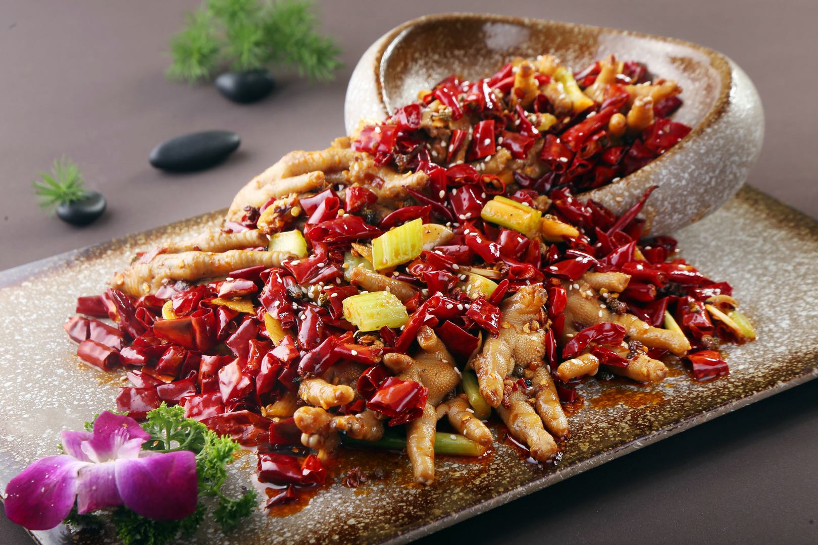 Order Spicy Chicken Feet food online from Xun Yu Si Kao store, Edison on bringmethat.com