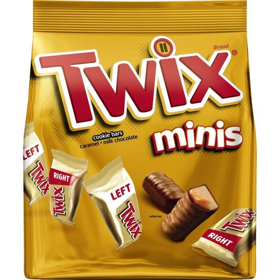 Order Twix Caramel Minis Size Chocolate Cookie Bar Candy Bag (9.7 oz) food online from Rite Aid store, Yamhill County on bringmethat.com