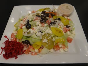 Order Greek Salad food online from Yum Yum! store, Concord on bringmethat.com