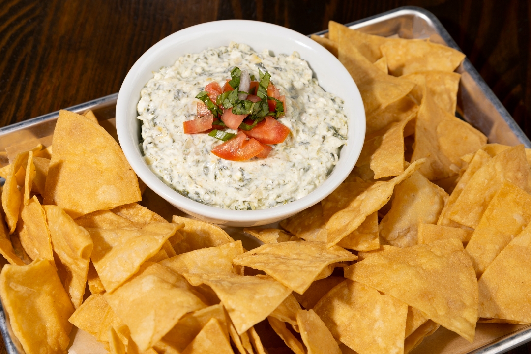 Order Spinach Artichoke Dip food online from Stacked: Food Well Built store, Huntington Beach on bringmethat.com