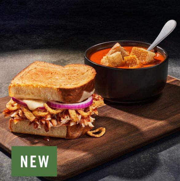 Order Smokehouse Bbq Chicken Sandwich & Creamy Tomato Soup food online from Panera store, Nashua on bringmethat.com