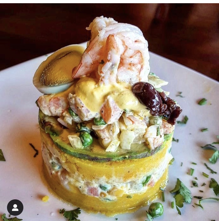 Order Shrimp causa food online from Peruvian Ceviche & Salad store, Fountain Valley on bringmethat.com
