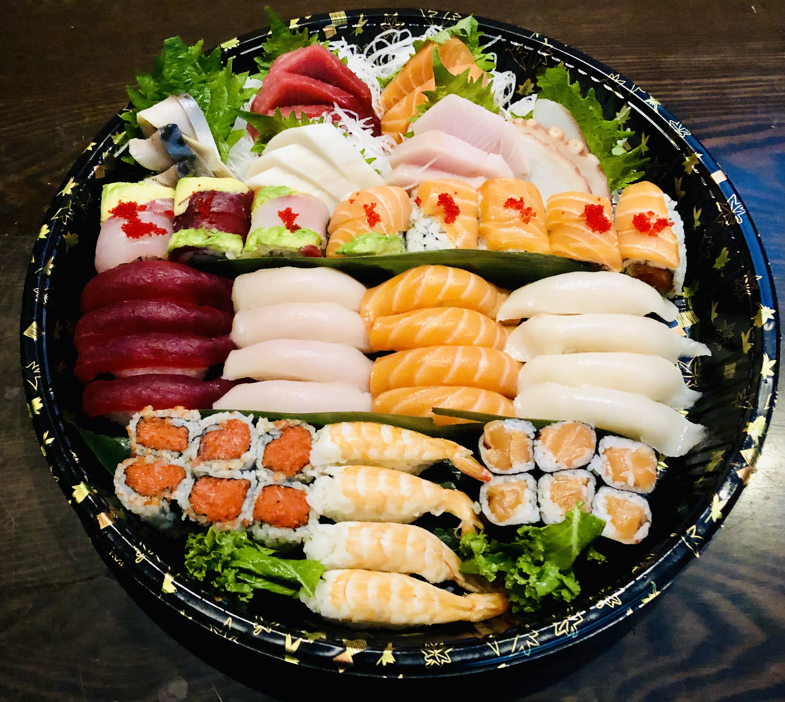 Order F. Sushi and Sashimi Big Platter food online from 89 Tenzan store, New York on bringmethat.com