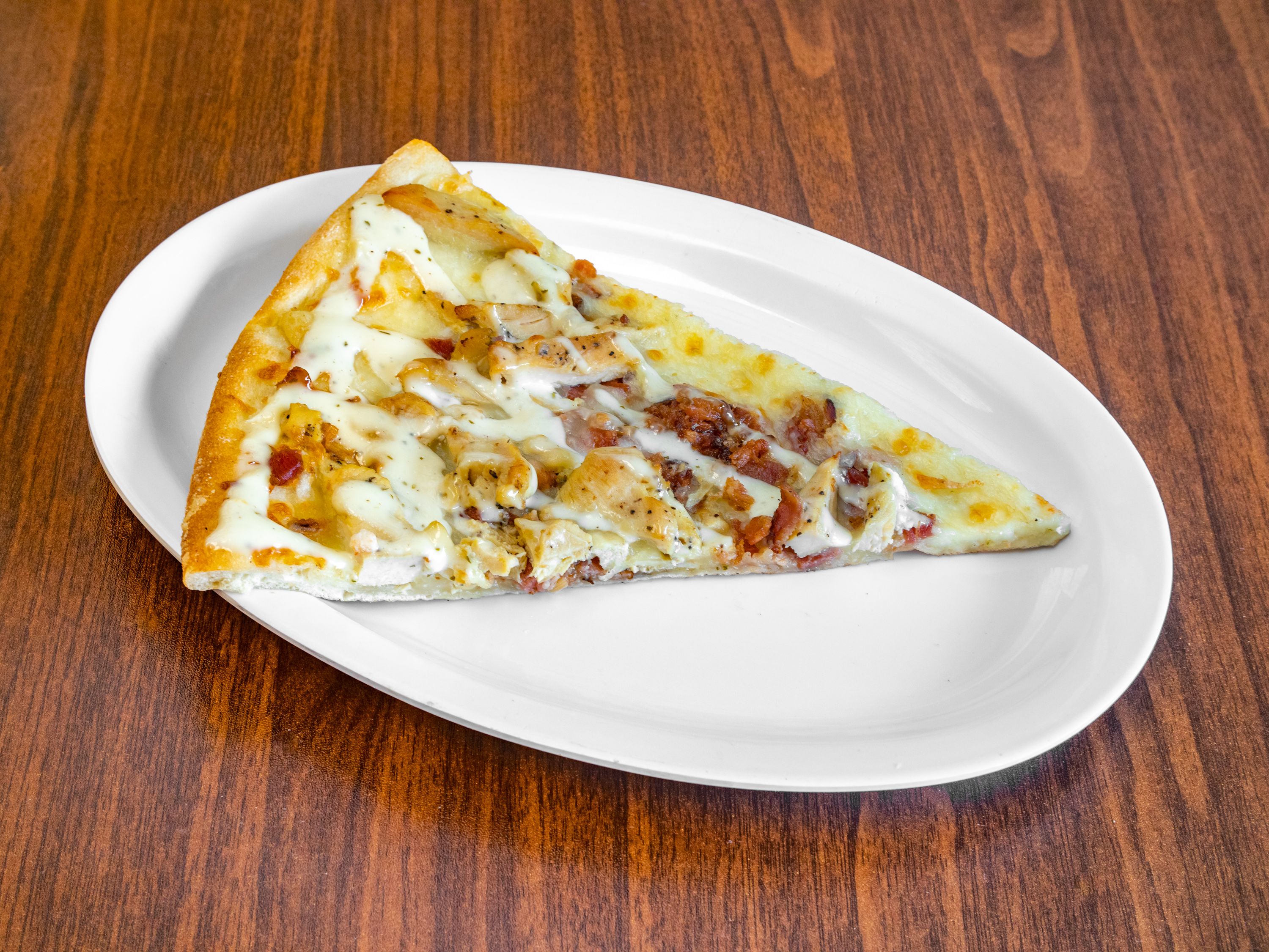 Order Grilled Chicken Bacon Ranch Pizza food online from Dominick's 2 store, Branchburg on bringmethat.com