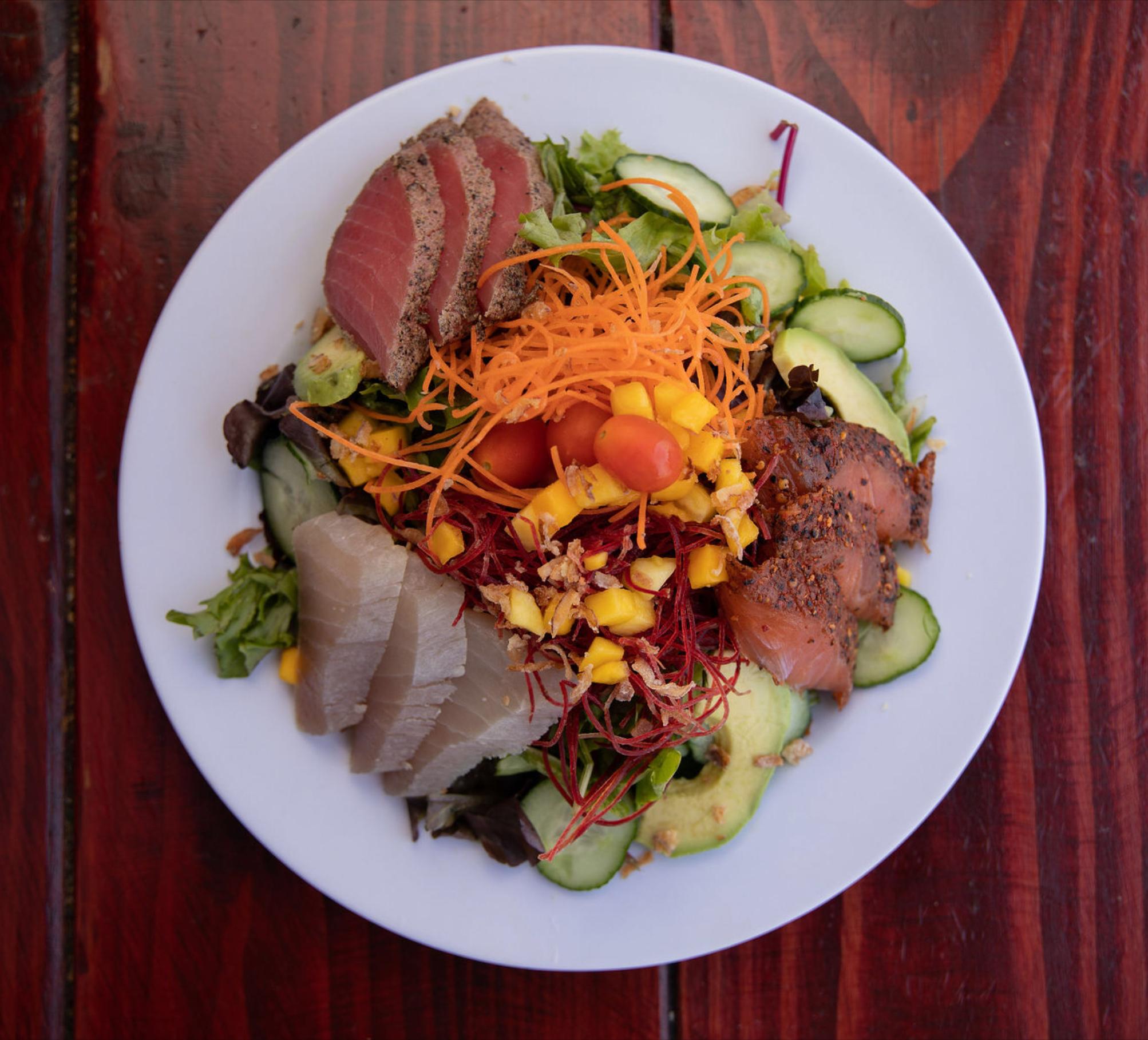 Order Seared Salad food online from Meshuga 4 Sushi - W. Pico Blvd. store, Los Angeles on bringmethat.com
