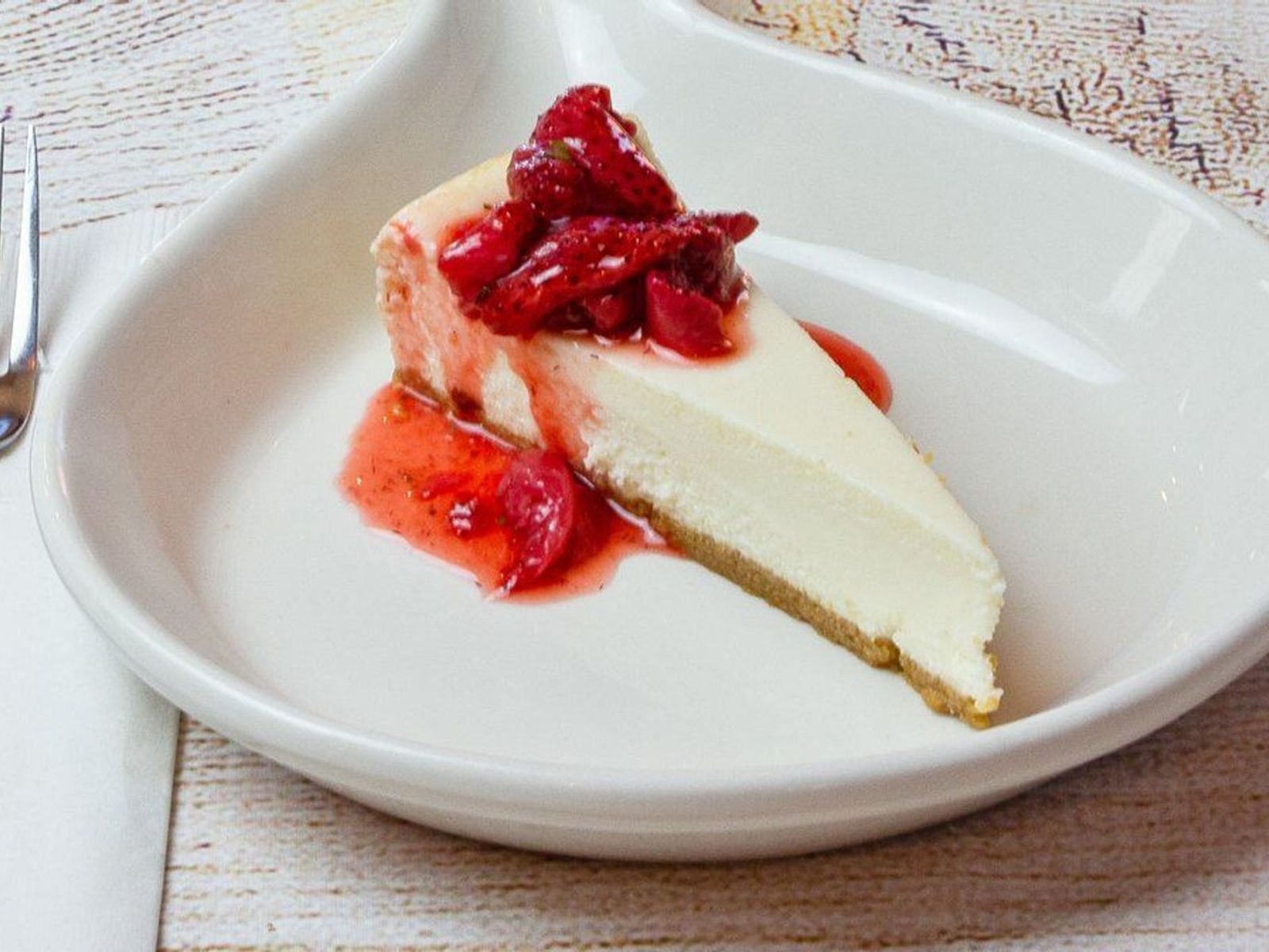 Order Strawberry Italian Cheesecake food online from Garbage Pizza store, Canyon Lake on bringmethat.com
