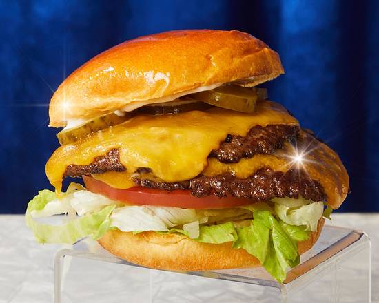 Order Double Smash Cheeseburger food online from 1-800-BURGERS! store, Long Beach on bringmethat.com