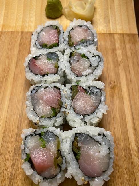 Order Spicy Yellowtail Jalepeno Roll food online from Bamboo Restaurant store, Southampton on bringmethat.com