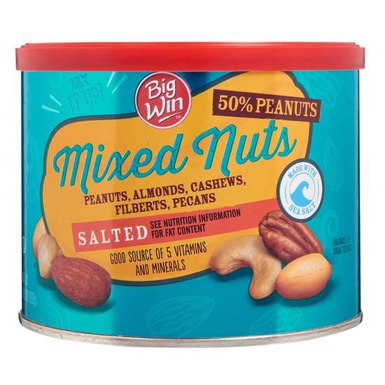 Order Big Win Mixed Nuts Salted (10.3 oz) food online from Rite Aid store, Eugene on bringmethat.com