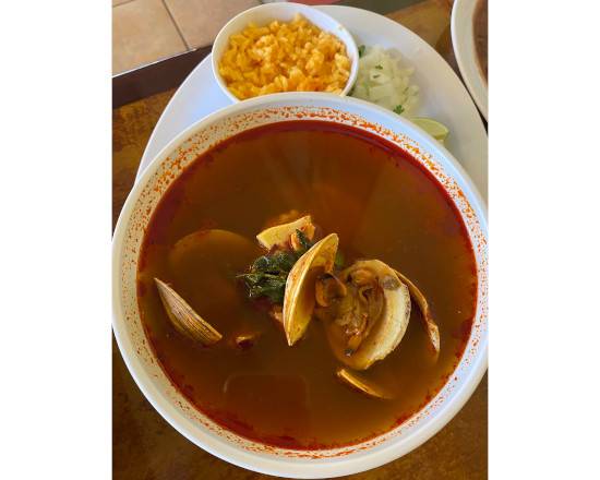 Order Spicy Seafood Soup food online from Casa Mexicana Restaurant store, Franklin on bringmethat.com